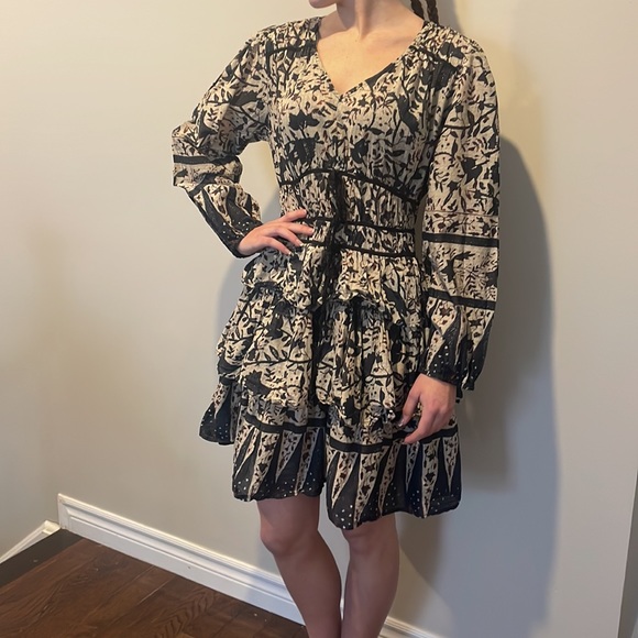 RUFFLE BOHO DRESS - Picture 3 of 9